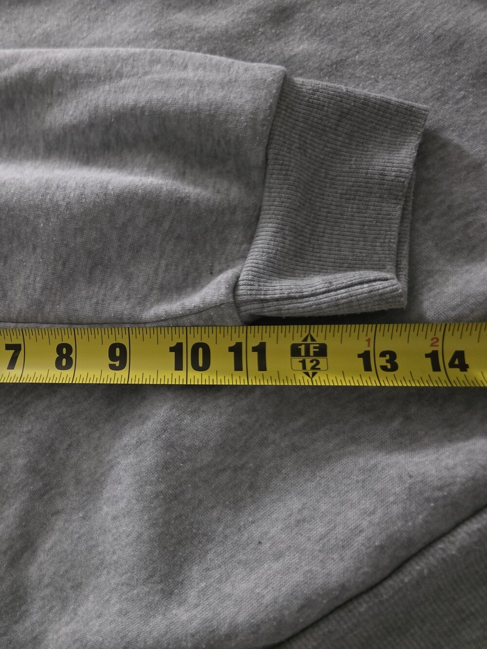 Gray Lightweight Sweatshirt, Measurements Are Provided. - Picture 9 of 9